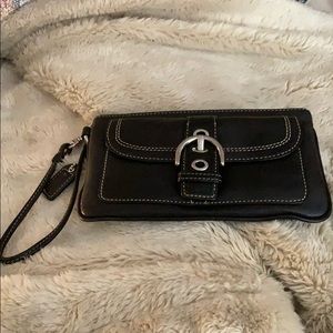 Black Coach wristlet